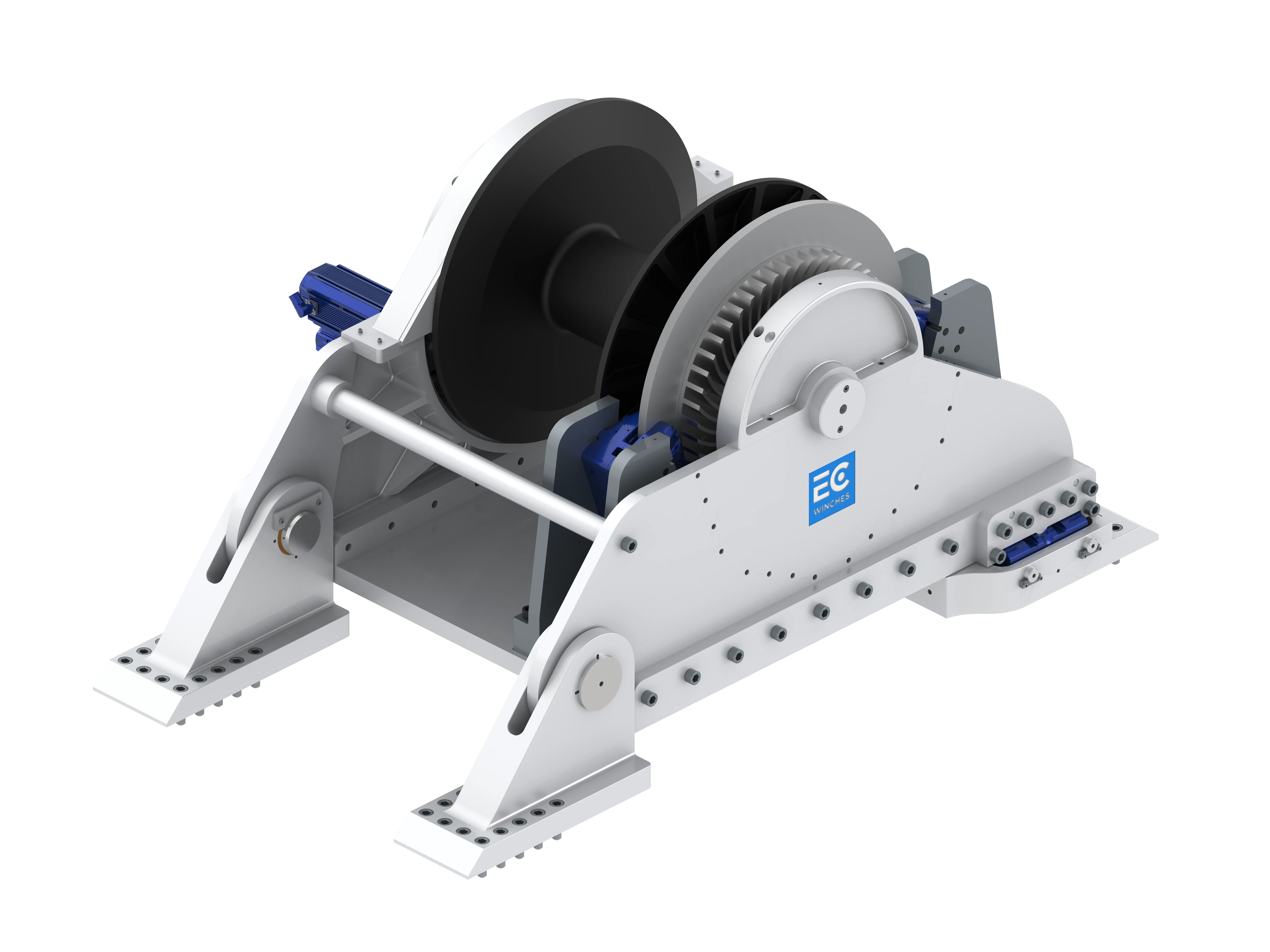 EC100 Electric Caliper Escort Winch - Side View